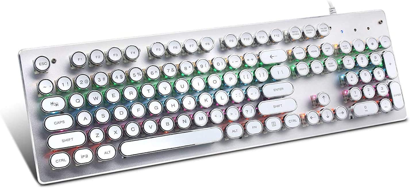 Teclado mecânico RGB para jogos Teclado Gamer Precision RGB Semi Mecânico Ozzix